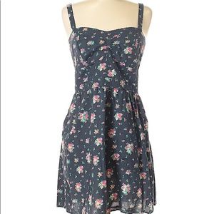 American Eagle Navy Sundress with Built-In Bra